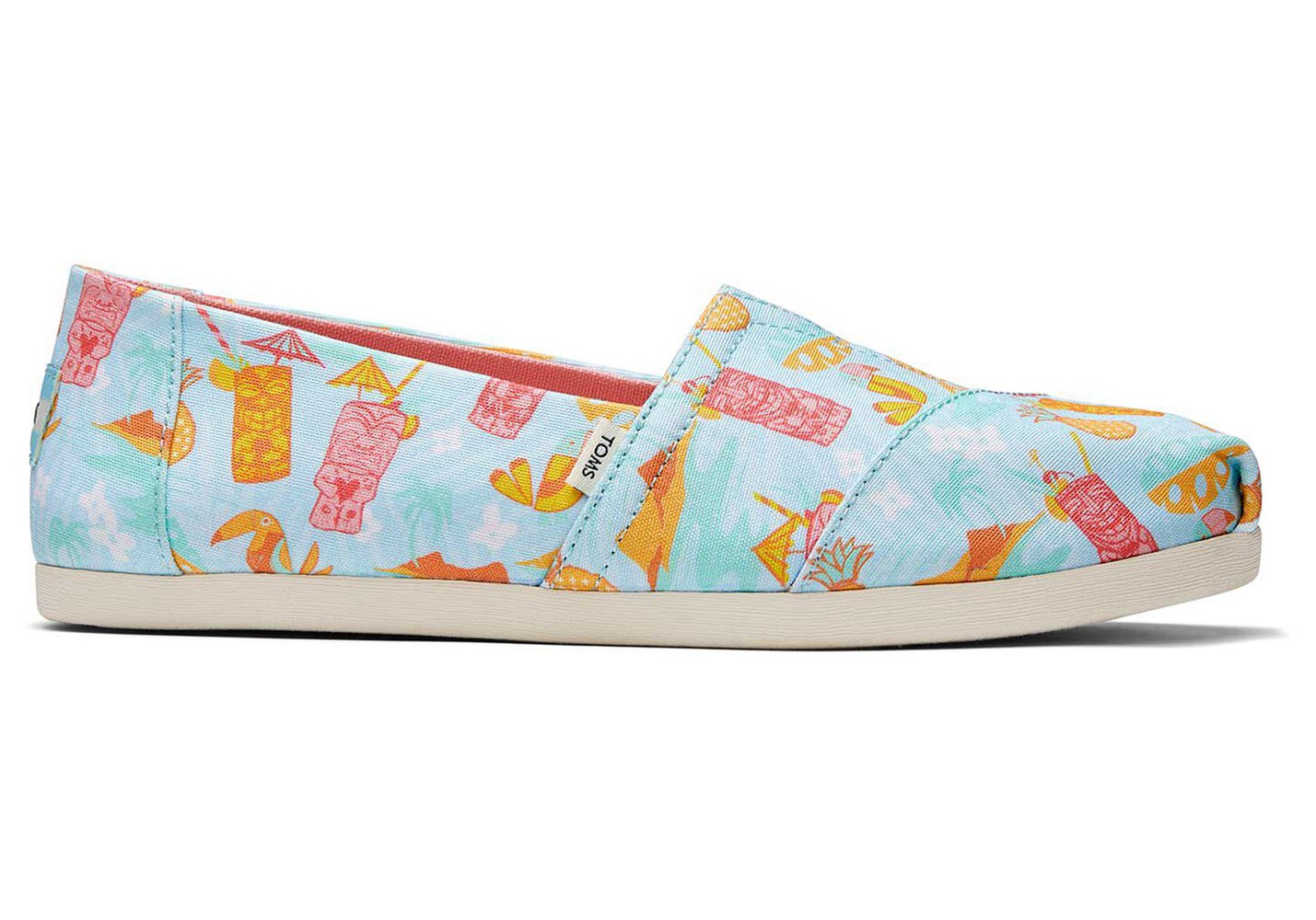 Toms Espadryle Damskie Niebieskie - Alpargata Tropical Tiki - 93XTCMIVH